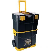 Artplast - Servante à Outils Mobile - 2 Compartiments Modulables Boite à Outils 2 Roues Charge 70 kg Trolley Art Plast