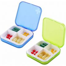 Boîte à pilules Portable Boîte de Médicaments étanche à l'humidité Pilule Pilule Titulaire pour Les vitamines/Huiles de poisson/ Médicament Parfaits