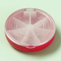 Boîte à pilules ronde portable, petite boîte 7 jours sur 7, organisateur de porte-vitamines de médecine de voyage, organisateur de distributeur de