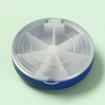 Boîte à pilules ronde portable, petite boîte 7 jours sur 7, organisateur de porte-vitamines de médecine de voyage, organisateur de distributeur de