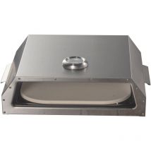 Bighorn - Boîte à Pizza en acier inoxydable Four à pizza avec la plaque céramique pour barbecue de gaz de charbon ou de bois Ensembles de cuisson de
