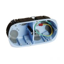 Boîte xl airmetic d'encastrement faradisée - 1 à 3 postes - Profondeur - Boite faradisée 2 postes profondeur 40mm