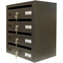 Cassette 4 places cube/r en fonte - Alubox