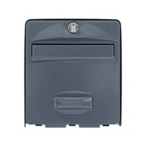 Boîte aux lettres burg wachter balthazar 2 Portes - Sur pied - Acier galvanisé - Ouverture totale - Anthracite - Fabriqué en