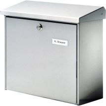 Burg Wachter - Burg Wächter 4190 comfort 3913 ni Boîte aux lettres acier inoxydable argent avec serrure à clé W056131