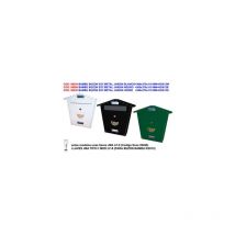 Boîte aux lettres de jardin en métal blanc 360x370x110 mm KSX12W