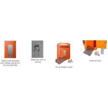 Boîte aux lettres en aluminium grand modèle 1950