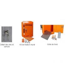 Boîte aux lettres en aluminium petit modèle 1945