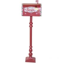Iperbriko - Boîte aux lettres en métal rouge cm32,5x16h100