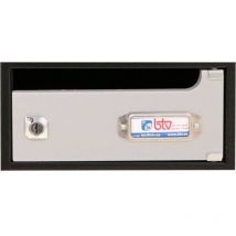 Boîte aux lettres horizontale acier/MDF Montecarlo argent 120x240x250mm 13622