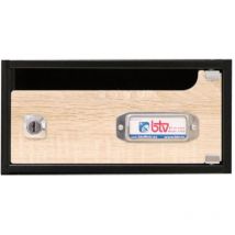 Boîte aux lettres horizontale Montecarlo Chêne Rustique 120x240x250mm