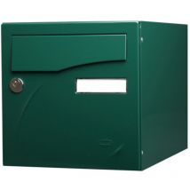 Boîte aux lettres type Préface New - antivandalisme - simple face - noir mat ral 9005 Renz