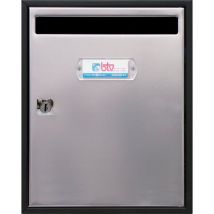 Boîte aux lettres verticale intérieure/extérieure Teide Inox mat 300x240x80mm 15828
