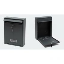 Boite aux lettres V2 Anthracite avec support mural