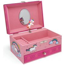 Boîte avec boîte à musique, licorne, boîte à bijoux colorée Taille: 174x134x99 mm UGS : ZV7420231