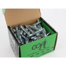 Boîte de 100 chevilles métalliques Placo à expansion avec vis de 5x52 mm
