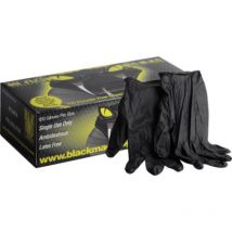Gant Black Mamba nitrile noir Std - Boîte de 100 taille l - 8/9