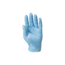 Lot de 10 - Gants jetables Nitrile bleu 5900 poudré AQL15 - Boîte de 100 Taille 7