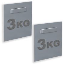Boite de 2 attaches Adhésives pour Dibond et miroir 70 x 70 mm : max 3 kg