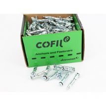 Lem Select - Boîte de 200 chevilles métalliques Placo à expansion avec vis de 4x38 mm