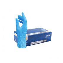 Boite de 200 gants jetables Nitrile non poudrés tl bleu jet