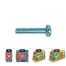 Boite De 250pcs Vis Tete Ronde Phillips Din / Ref 7985 6 X 20 Zinqué - Celo