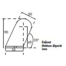 Boite De 4 Embouts Météore Droits Pour Tube Ø 42.2 Mm Inox 316 - International Glace System