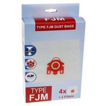 Sac pour aspirateur FIDÉALE – FJM HyClean 3D – 4 sacs à poussière, 2 filtres moteur, 2 filtres d'évacuation – Compatible S 6000 à S 6999