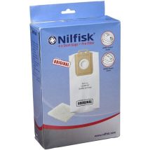 Boite de 4 sacs Hygiene + pre filtre power (155717-50515) (1470416500, 128389187) Aspirateur Nilfisk philips
