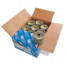 Boîte de 4000 clous à tête plate, annelés extra galvanisés en rouleau d. 3,1 x 90 mm Tacwise 0433