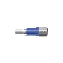 Jeu d'embouts t 25 mm Carré (2) 5 pcs 1/4' C6,3 dans un coffret (41622) - Wiha