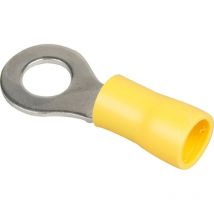Caja de 50 terminales de ojo redondo de 4,0 a 6,0 mm² - Amarillo