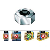 E3/17901 boite de 1000 ecrous hexagonaux din/ref 934 4 acier zinqué Celo