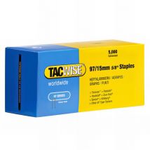 Boîte de 5000 agrafes galvanisées type 97 l. 15 mm - TA-0303 Tacwise