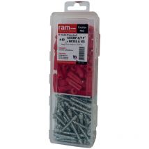 Boîte de 80 Chevilles aggrip 2/5 + Vis 7 x 40 mm RAM