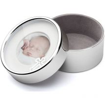 Boîte de baptême avec cadre Taille: Fi 103x50 mm UGS : ZV7566261