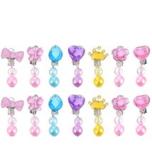 Feiyue - boîte de boucles d'oreilles créatives, jolis créoles de dessin animé, bijoux d'oreilles légers