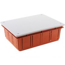 Zenitech - Boîte de dérivation à encastrer 196 x 152 x 70mm - Rouge