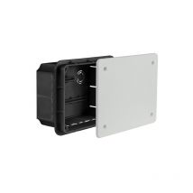 Lot de 5 boîtes de dérivation encastré Pp/t-4 (96x126x60,5) couvercle blanc bouchon en carton IP40 Elektroplast