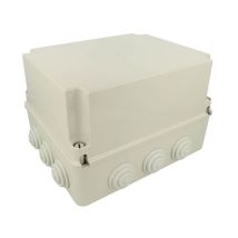 Em Distribution - Boite de dérivation étanche IP65 310x230x180mm, avec couvercle rehaussé, 12 entrées souples