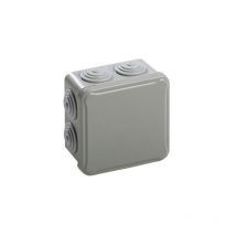 Boîte de dérivation étanche IP65 (ou IP54) avec passes fils coniques - Dimensions - 95x95x52 - Passe fil conique : 7x Ø25 - IP54
