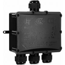 Boîte de Dérivation Etanche IP68 Extérieur - 4 Voies Plus Grande Câble, Connecteur Boîte de Jonction Electrique pour Câble ø 4 à 14mm, abs + pvc
