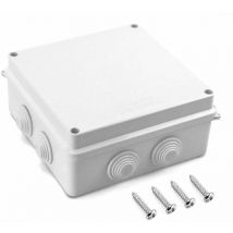 Boite de derivation, IP65 en plastique abs, etanche exterieur, Blanc, 150 x 150 x 70 mm