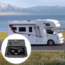 Senderpick - Boîte de douche extérieure Rv avec interrupteur chaud/froid Pomme de douche Accessoires camping-car noir