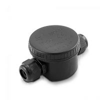 V-TAC VT-881 scatola di derivazione con 2 terminali interni 3PIN plastica nero IP66 - SKU 5987