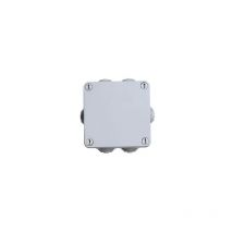 Boîte de jonction rectangulaire étanche avec couvercle et vis plastique 105 x 105 x 55 avec 7 presse-étoupes IP55 Faeg FG13424