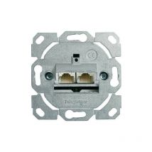 Boite de raccordement AMJ45 8/8 k encastré/0 Cat.6A(IEC) sans plaque centrale, 1 piece bg