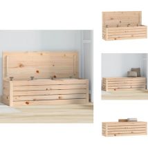 Boîte de rangement 109x36,5x33 cm Bois massif de pin - Boîte De Rangement - Meuble De Rangement - Rangement Intérieur - Bois Massif - Pin
