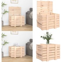 Boîte de rangement 58x40,5x42 cm Bois massif de pin - boîte de rangement - boîtes de rangement - Home & Living