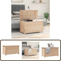 Boîte de rangement 80x40x45,5 cm Bois massif de pin - Boîte De Rangement - Meuble De Rangement - Rangement Intérieur - Bois Massif - Pin